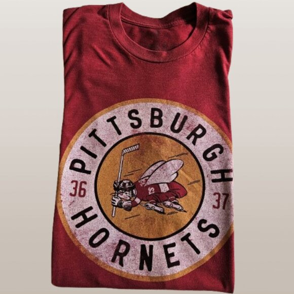 Steel City Pittsburgh Hornets Logo Hockey T-Shirt Unisex Size SMALL - Picture 3 of 8